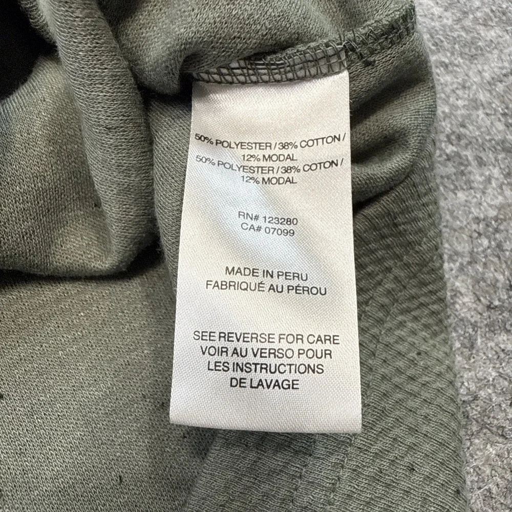Travis Mathew Cloud Waffle long sleeve sweater men's XL green gray layer golf